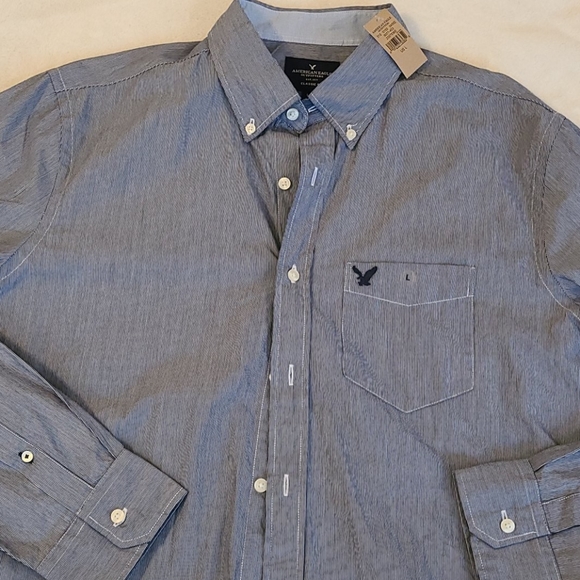American Eagle Outfitters Other - Men's American Eagle Blue Button Up NWT Large